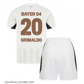 Bayer Leverkusen Alejandro Grimaldo #20 Vieraspaita Lapsille 2024-25 Lyhythihainen (+ shortsit)